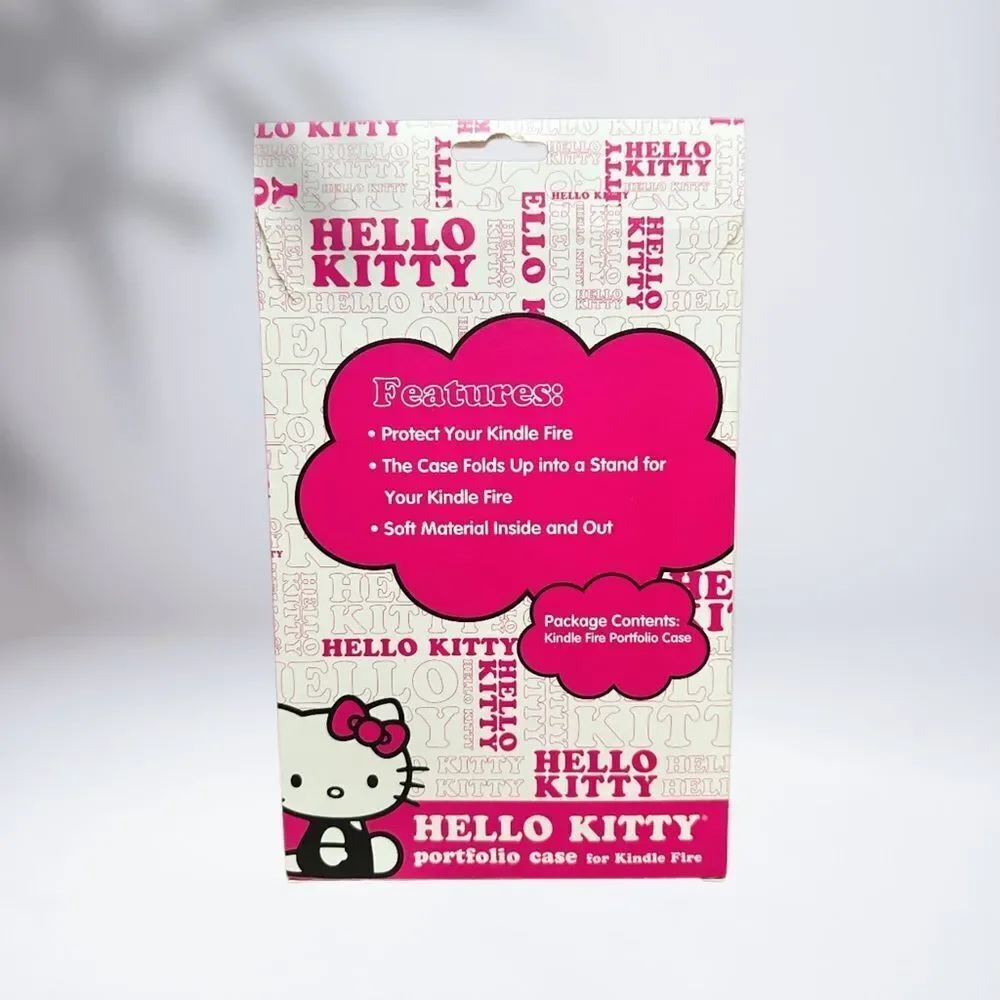 Hello Kitty Black Portfolio Case for Kindle Fire